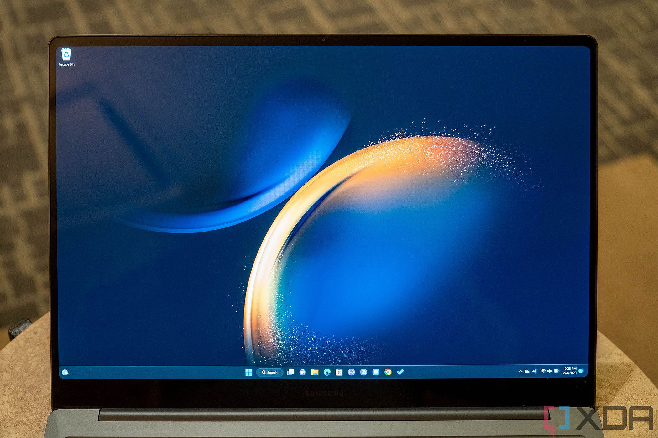 Close up of Galaxy Book 3 Pro display